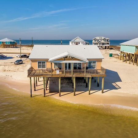 Sun Spot - True Gulf Front Private Home With Lovely Gulf Side Deck, Home Dauphin Island Exterior foto