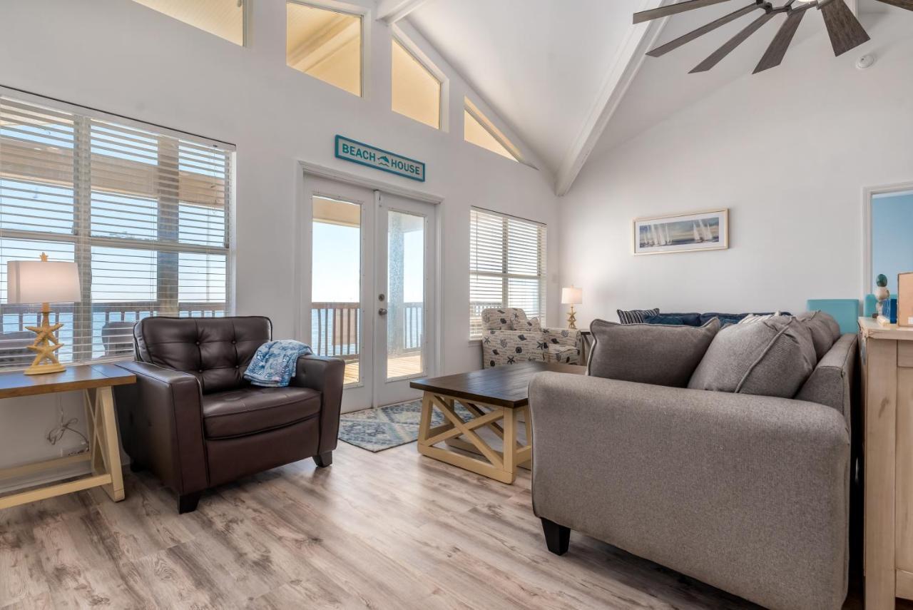 Sun Spot - True Gulf Front Private Home With Lovely Gulf Side Deck, Home Dauphin Island Exterior foto